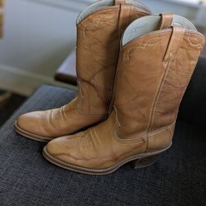 dingo Tan and Cream Leather Western Boot Interior Dingo Vintage 80 main image 3